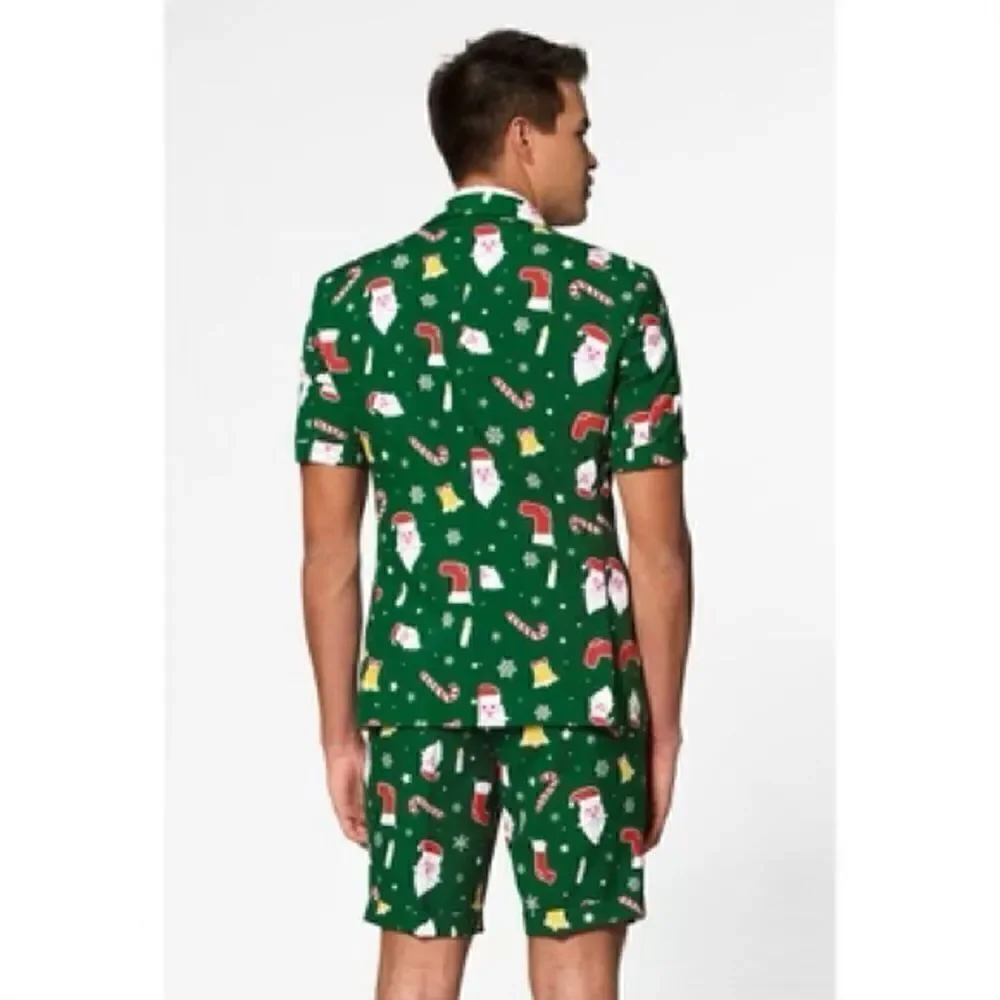 NIB Size 42 OppoSuits Santa Boss Summer Suit Festive Holiday 3-Piece Outfit
